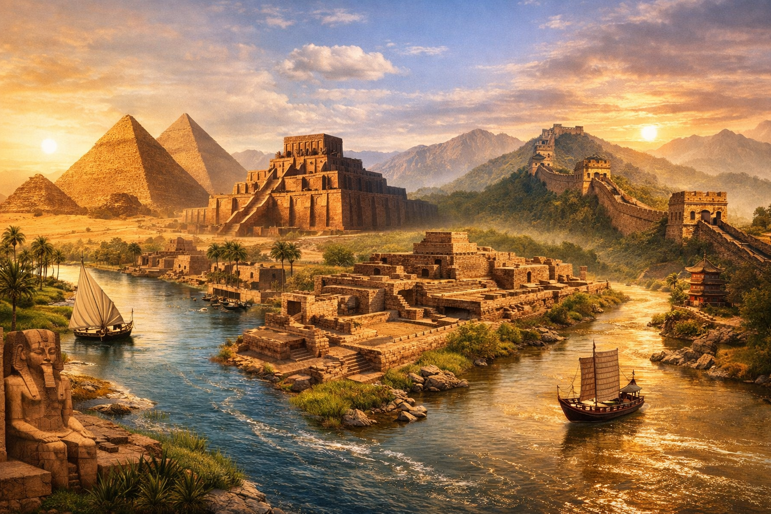 الأنهار شرايين الحضارات: حين كتب الماء أول سطور التاريخ