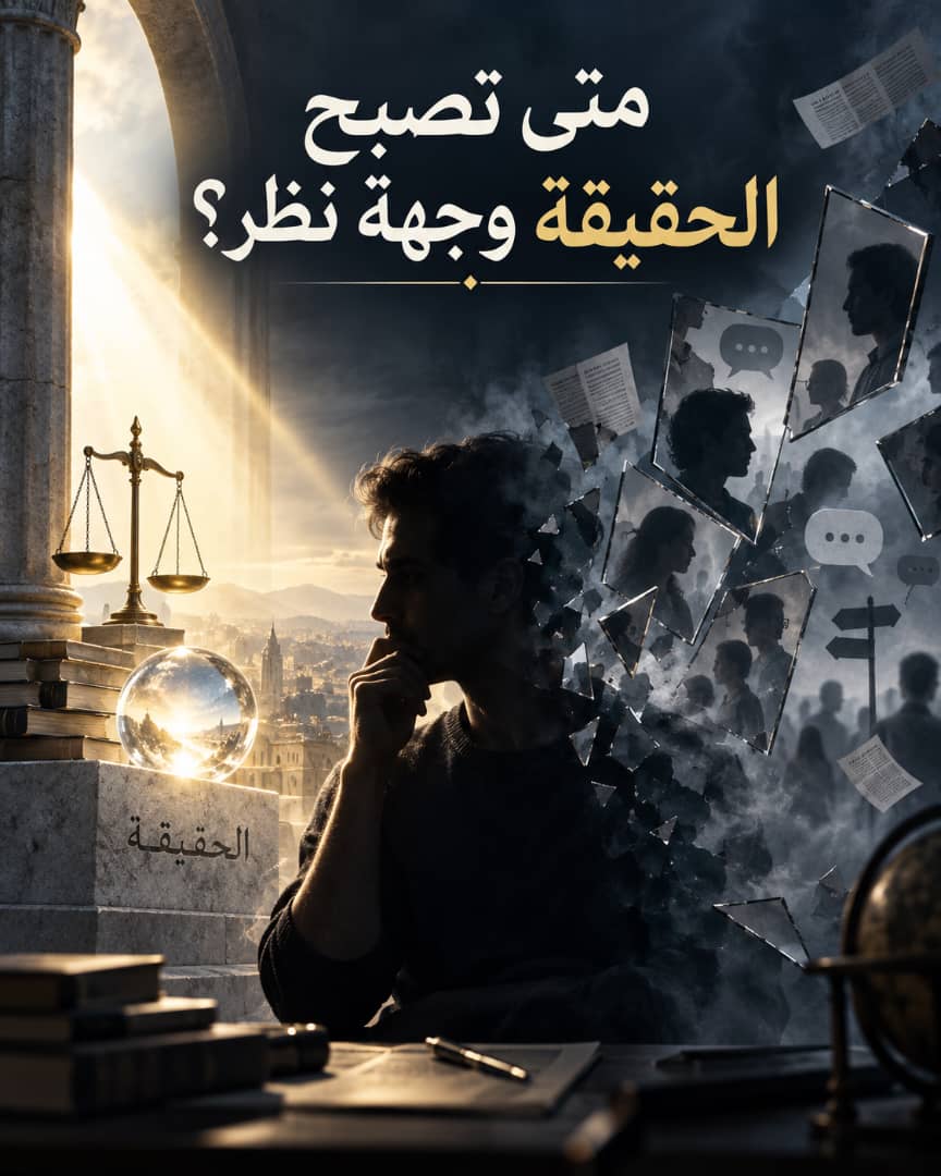 متى تصبح الحقيقة وجهة نظر؟